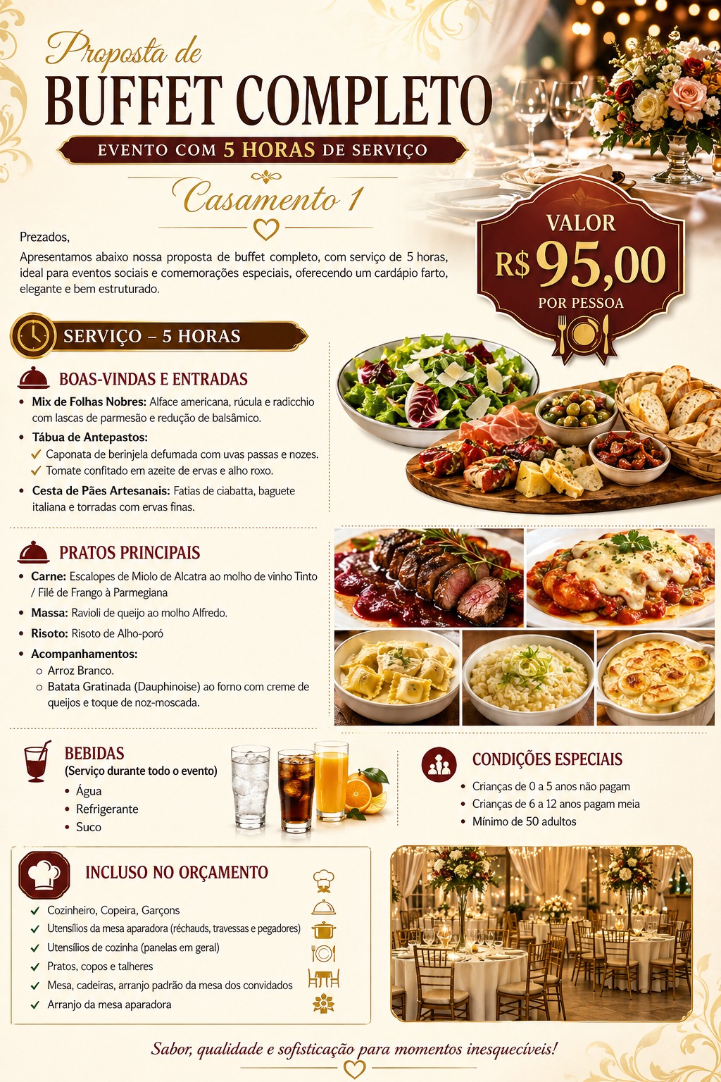 Casamento — Proposta 1 sem álcool